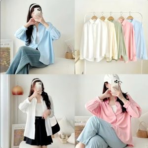 🌸 SƠ MI LỤA PASTEL – VẺ ĐẸP TRONG TRẺO VÀ NỮ TÍNH